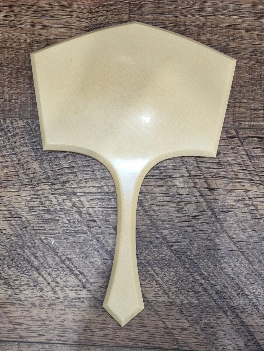 Vintage Tusculor Handheld Vanity Mirror French Ivory Celluloid Or Bakelite